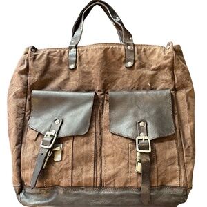 Campomaggi Canvas and Leather Bag in Moro